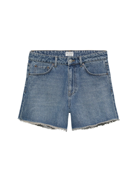 Loose fit denim short
