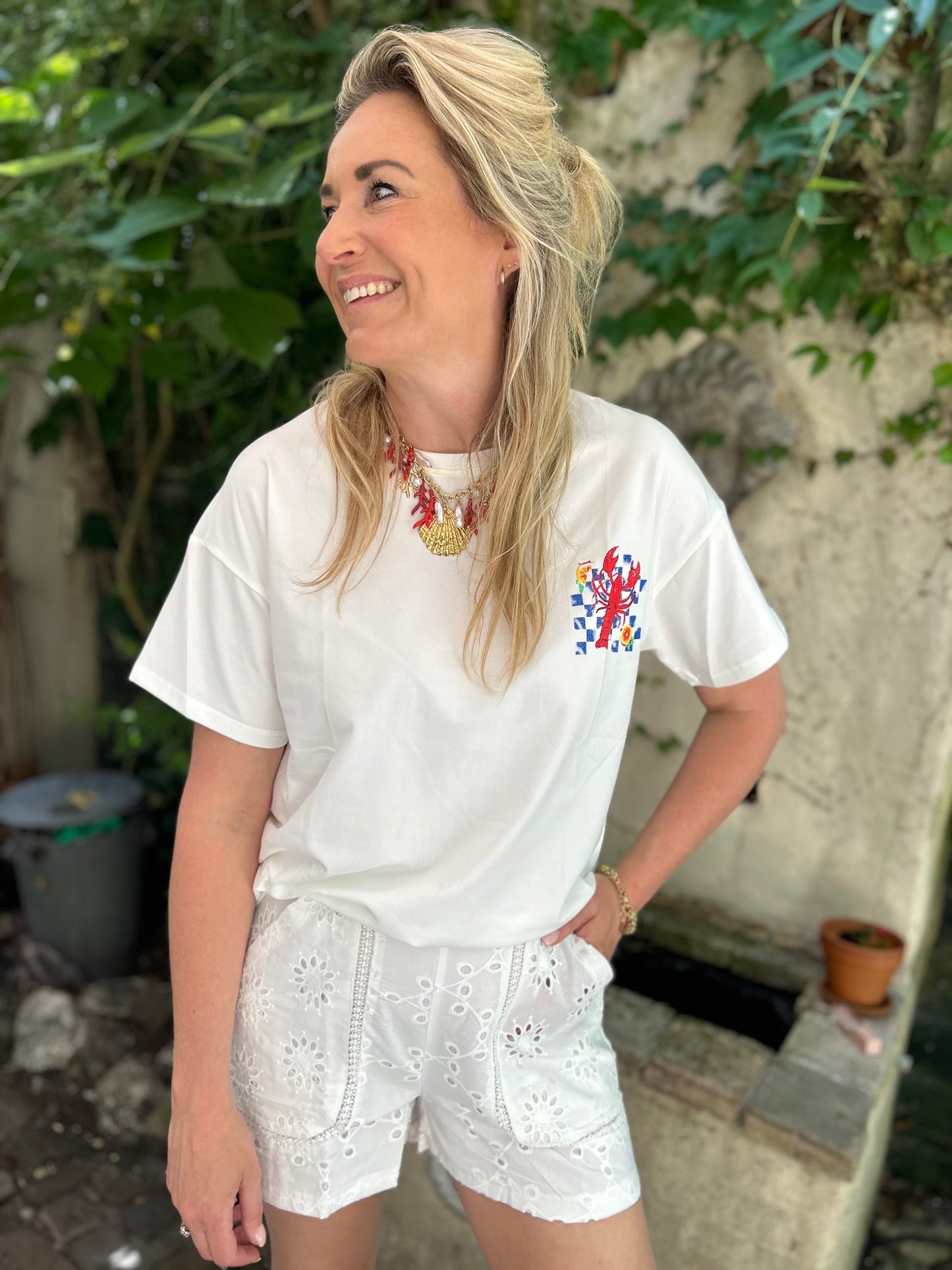 Jackie short broderie