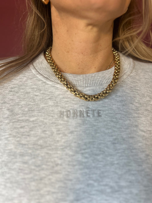 Sweater met zakken Honnete Atelier