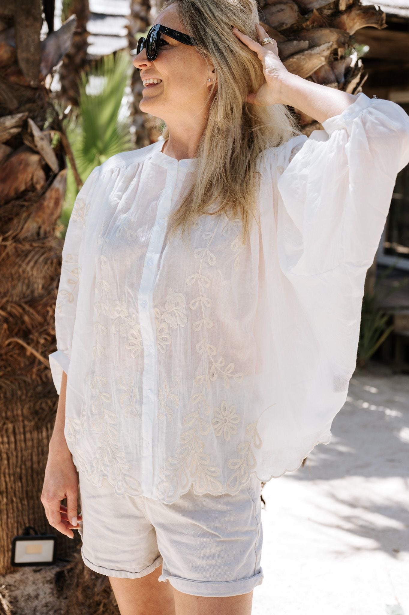 Blouse bloem