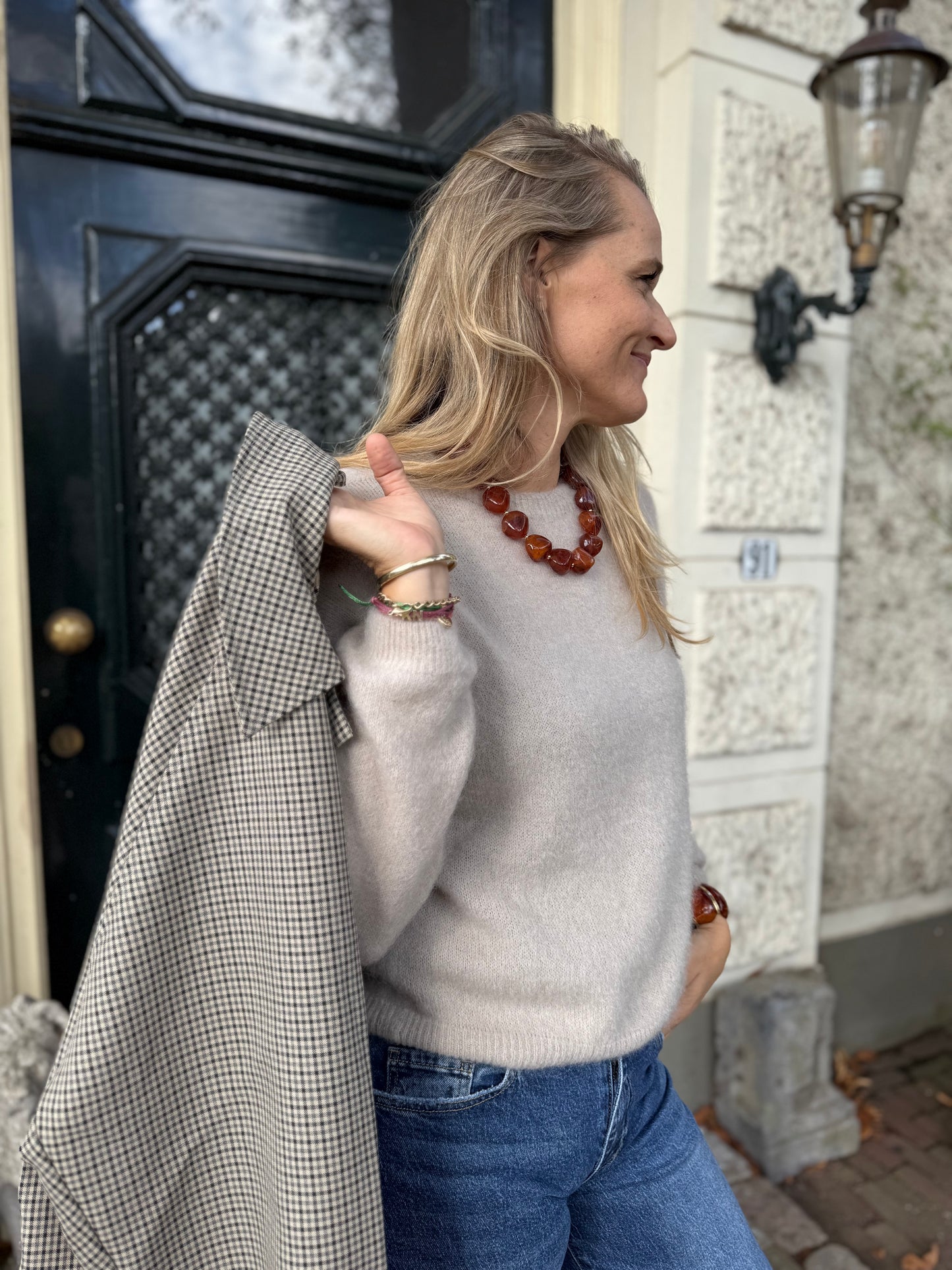 Mohair sweater beige