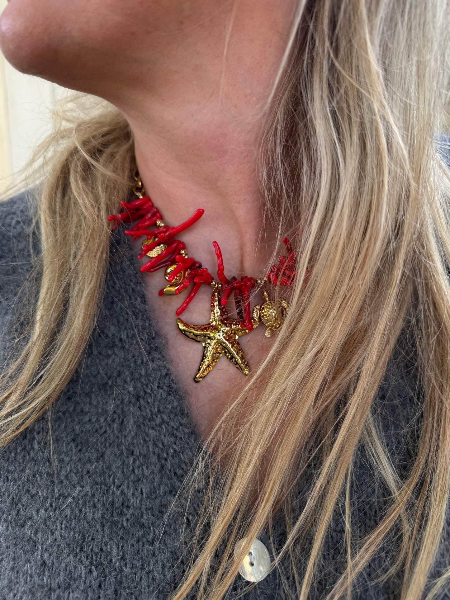 Ketting red coral