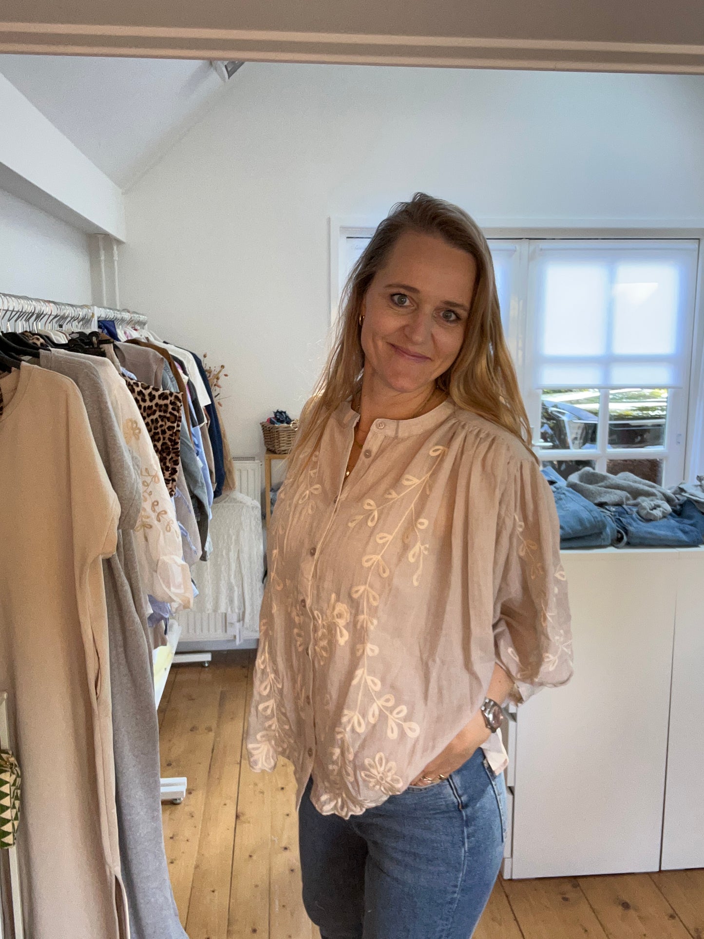 Blouse bloem