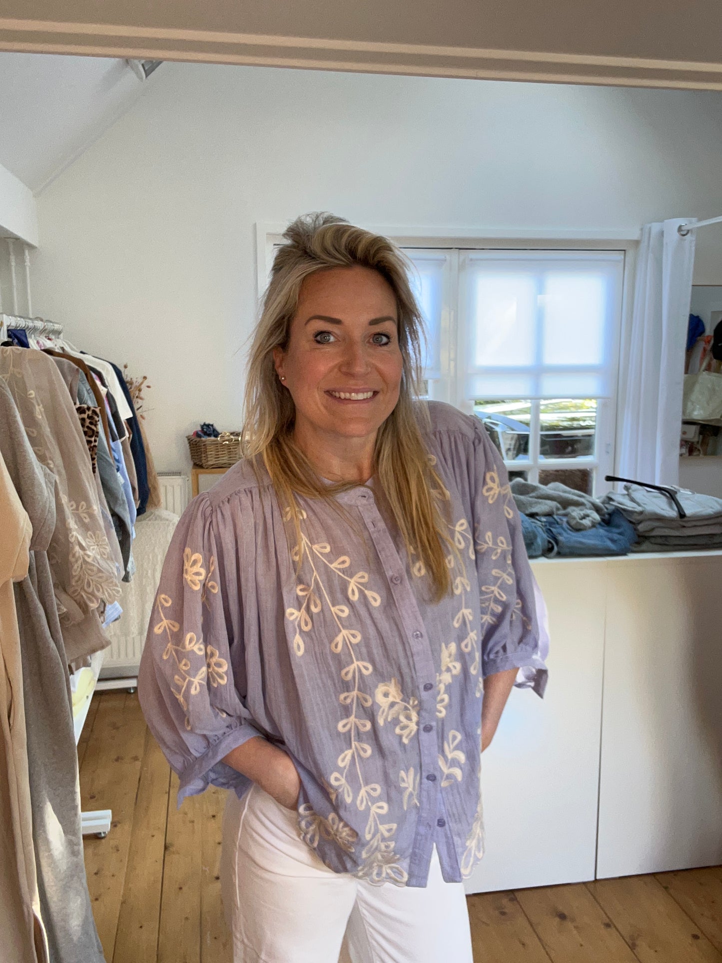 Blouse bloem