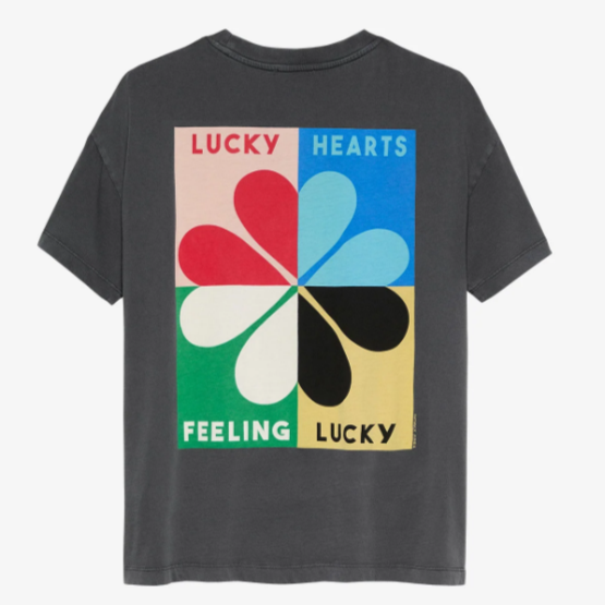 T-shirt Luck Catwalk Junkie Grijs