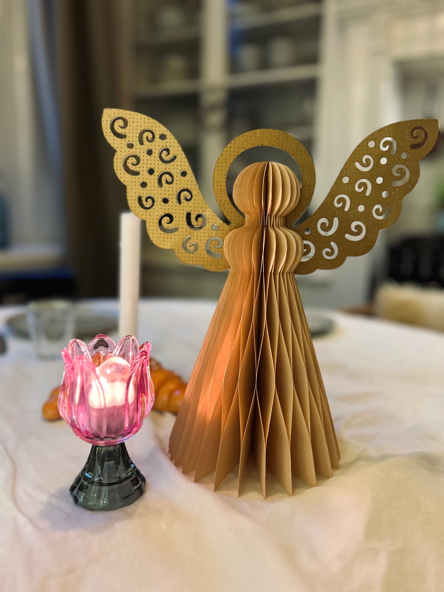 Glazen kandelaar Claire