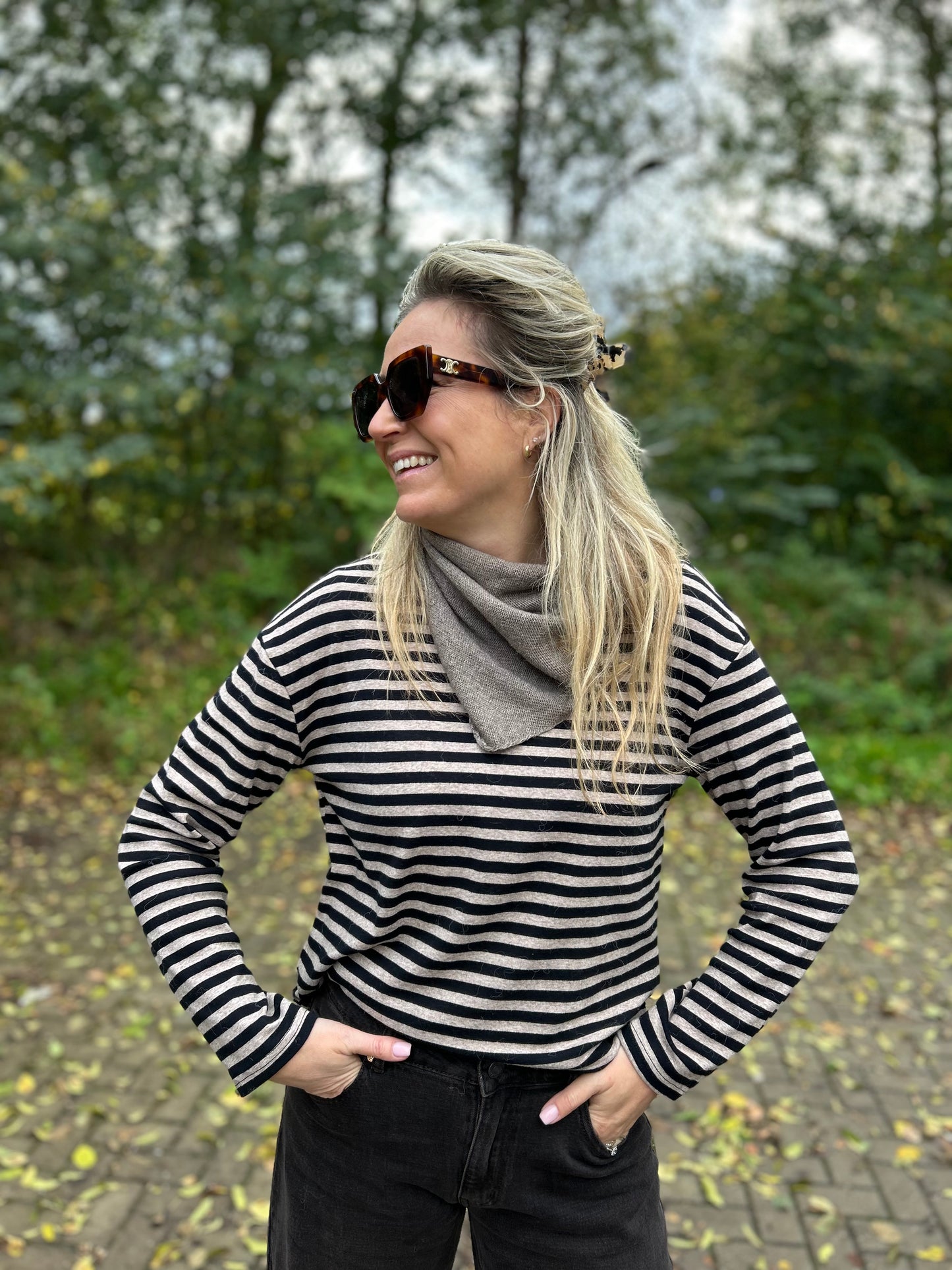 Longsleeve black&Brown