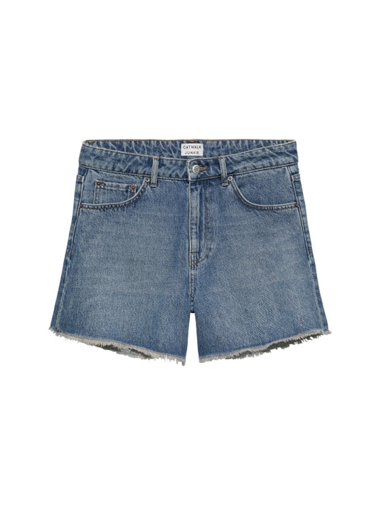 Loose fit denim short