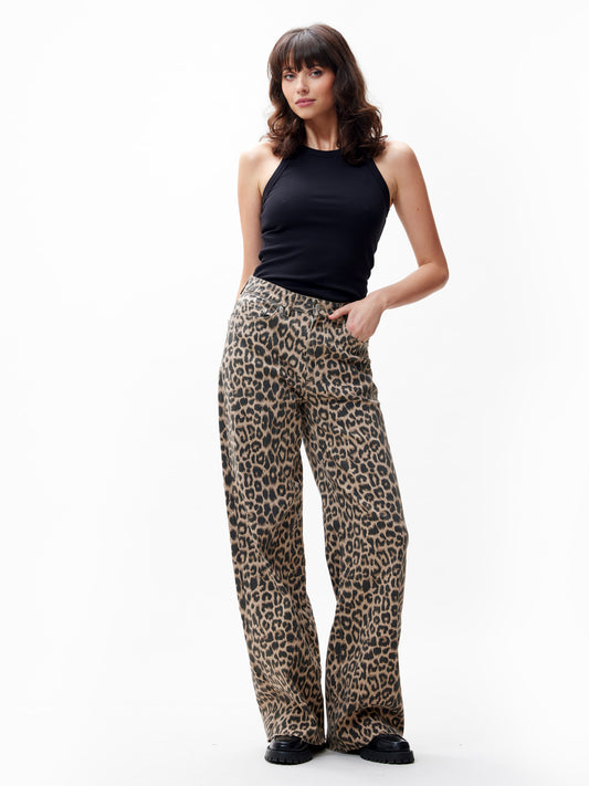 Loose fit leopard jeans Catwalk Junkie