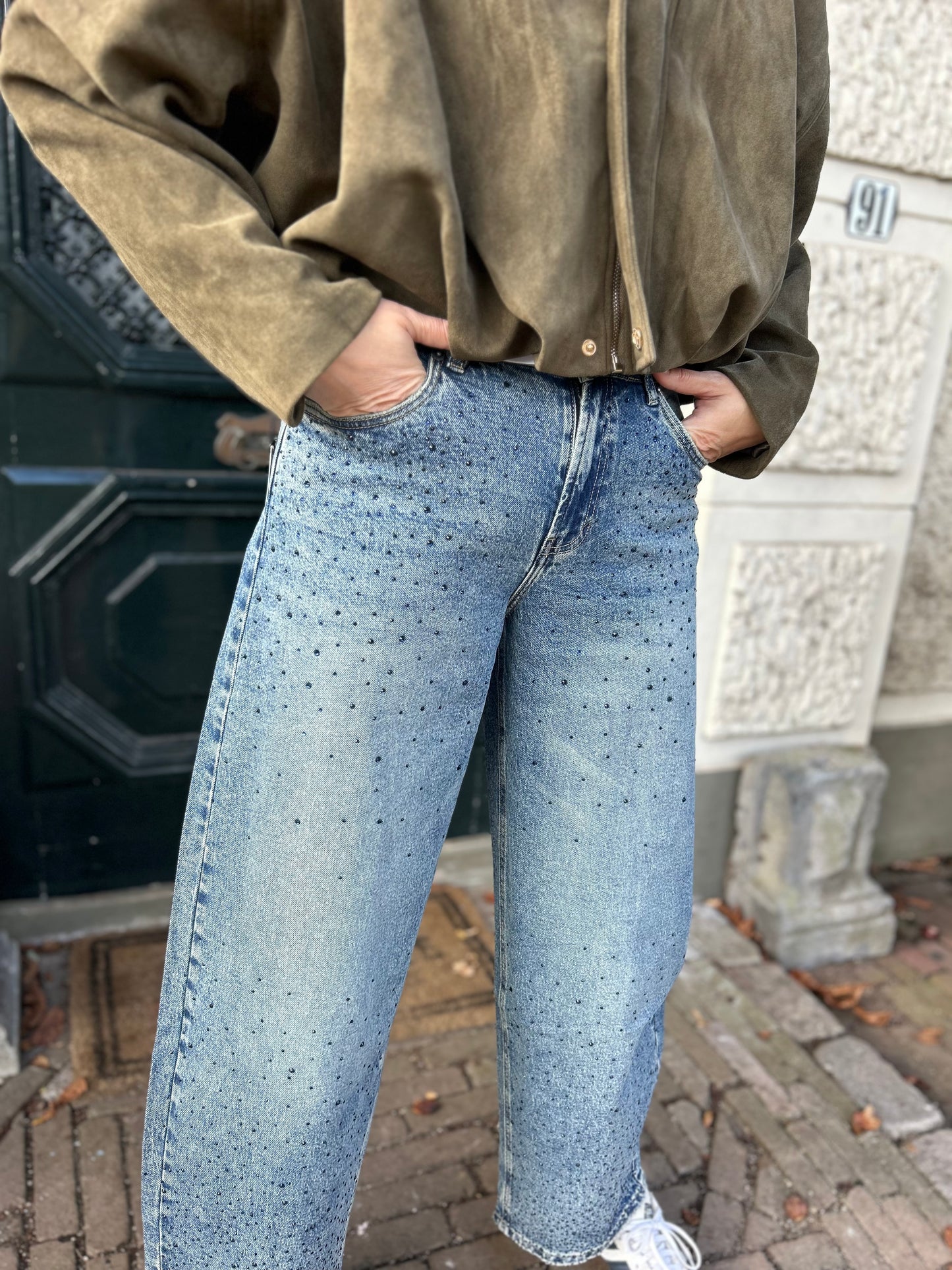 Jeans strass blue