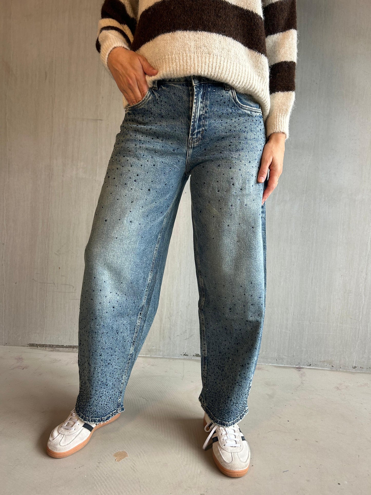 Jeans strass blue