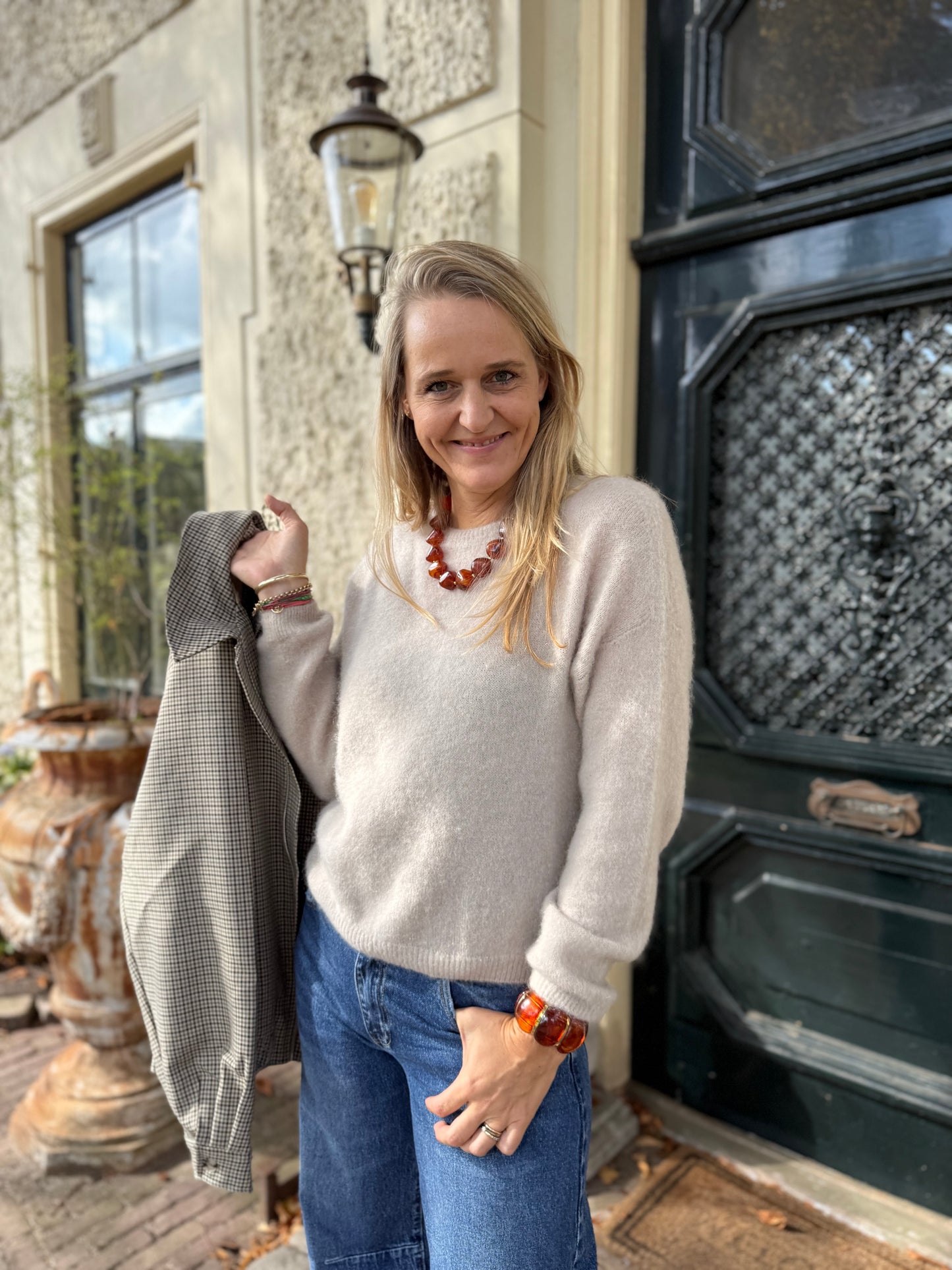 Mohair sweater beige