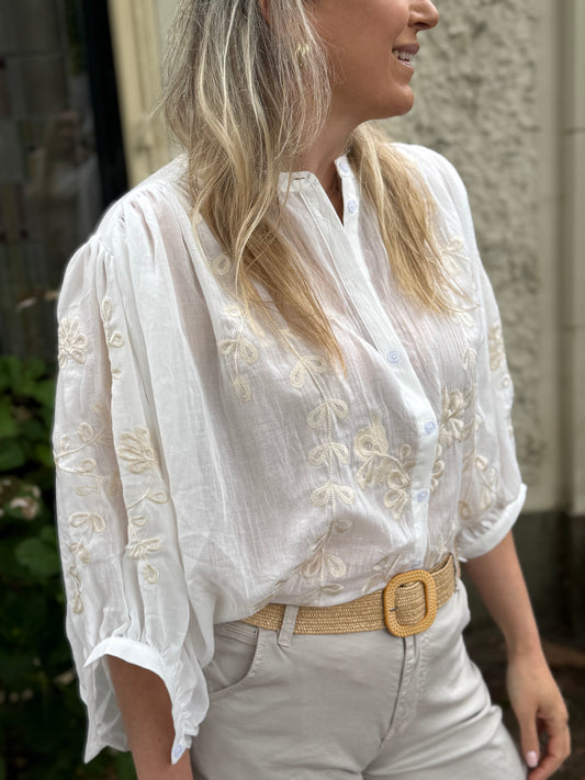 Blouse bloem