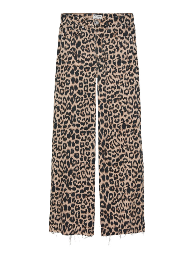 Loose fit leopard jeans Catwalk Junkie