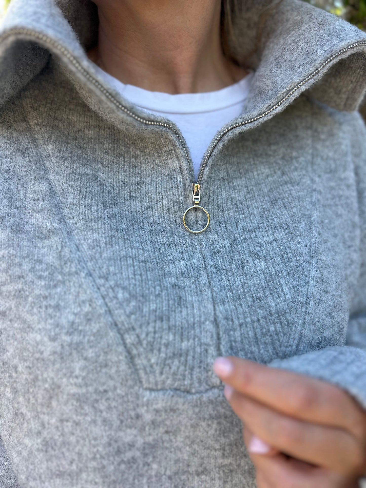 Grey zip sweater Catwalk Junkie