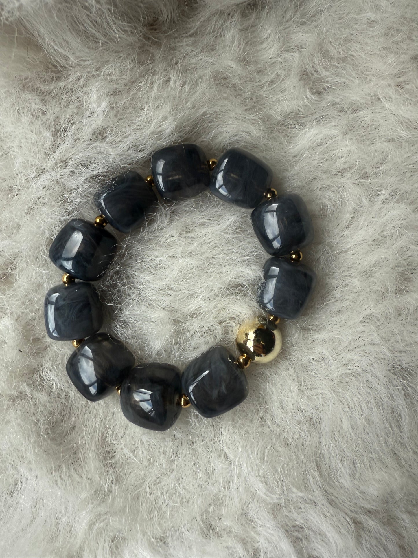 Armband golden stone