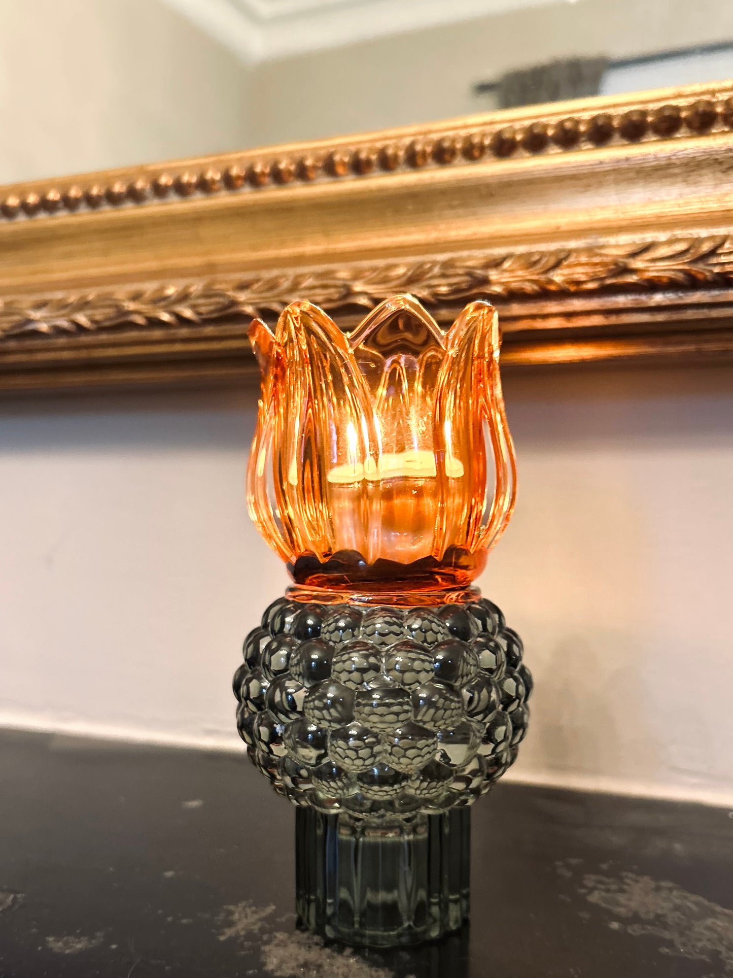 Glazen kandelaar Colette