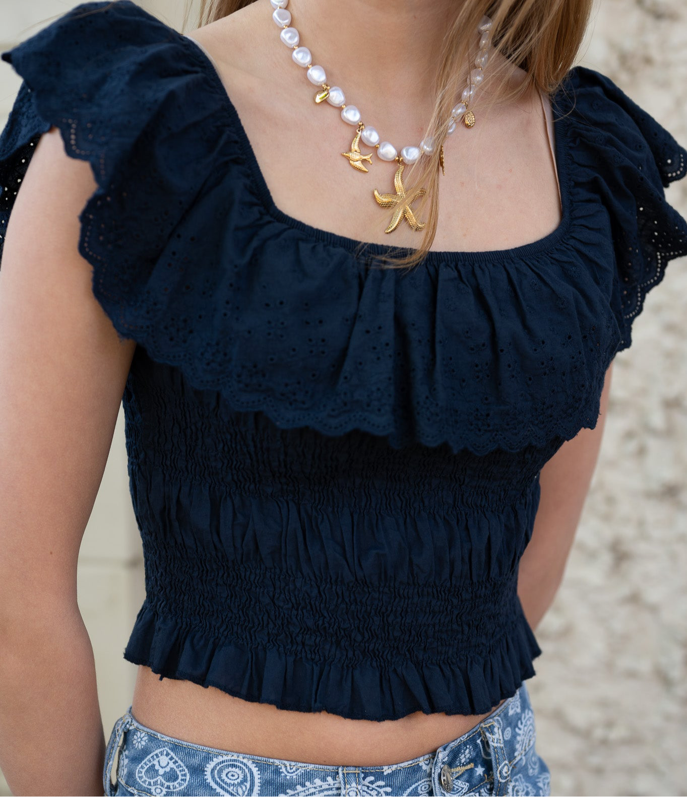 Topje Teens blauw