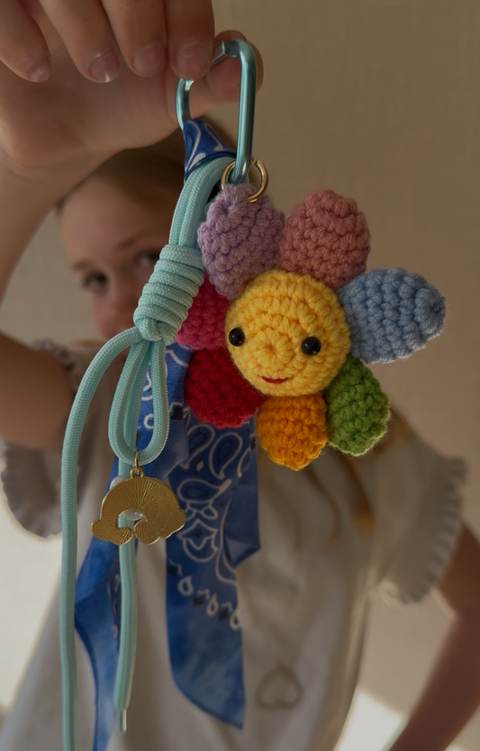 Tassenhanger bloem kleur