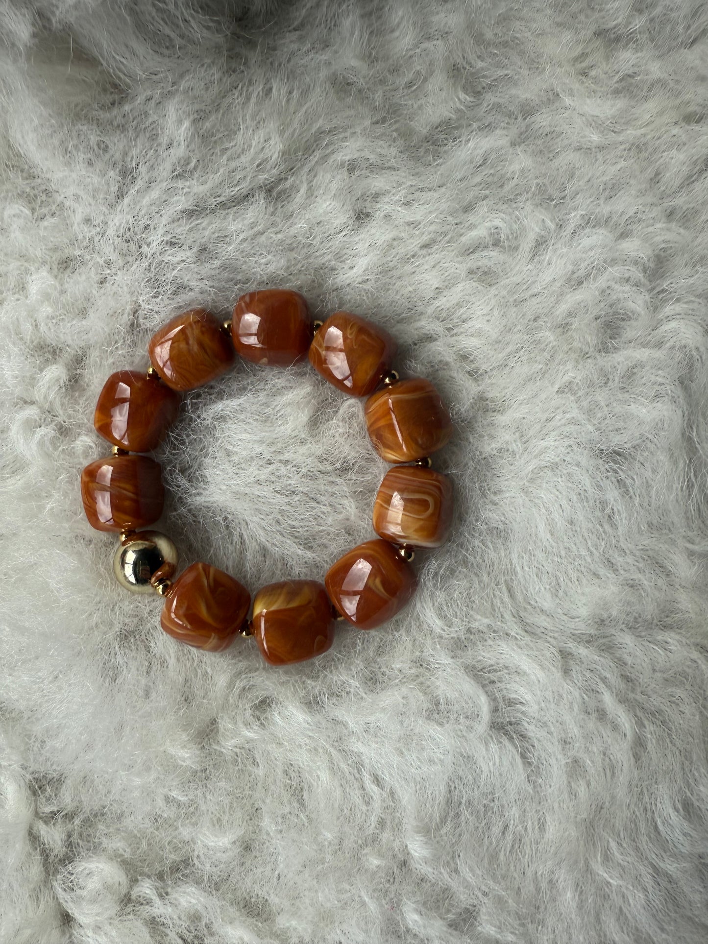 Armband golden stone