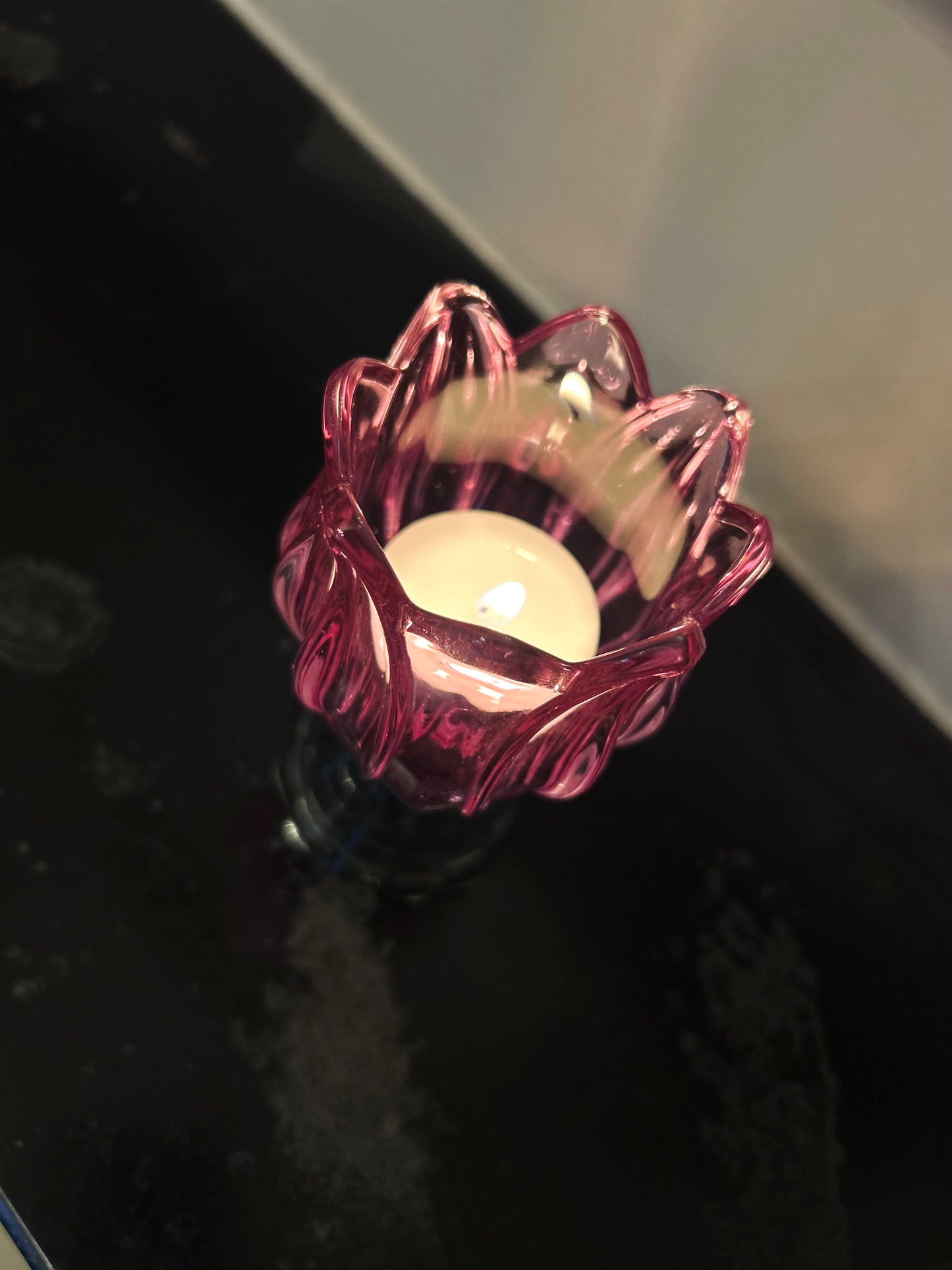 Glazen kandelaar Claire