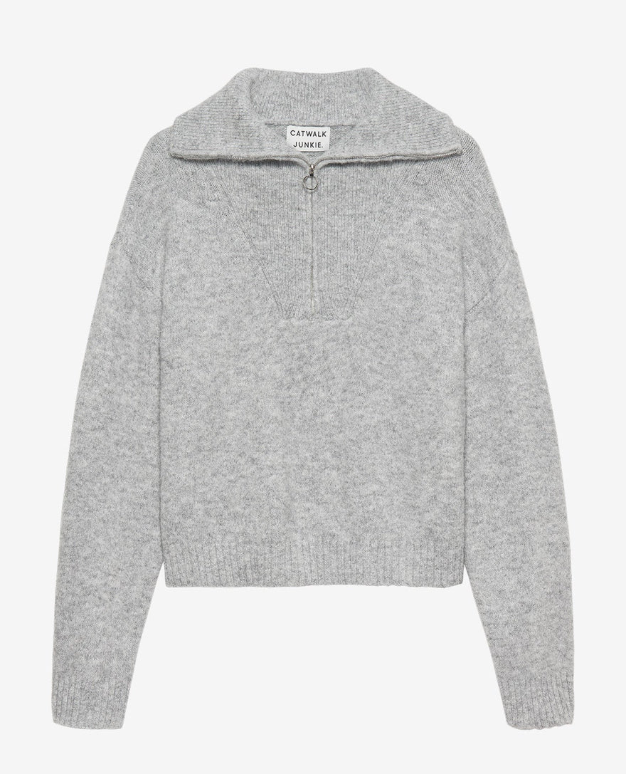 Grey zip sweater Catwalk Junkie