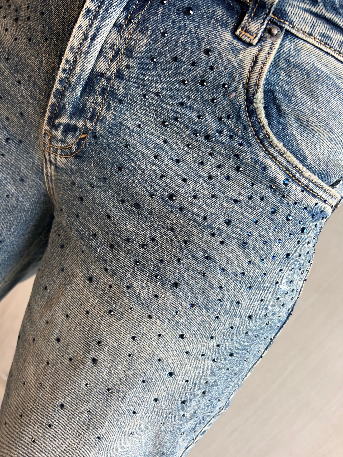 Jeans strass blue