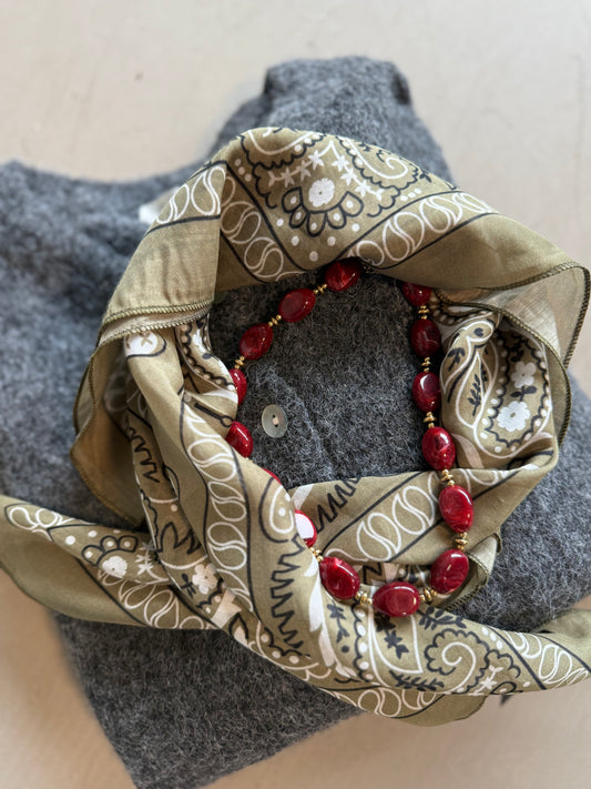 Zijde sjaaltje groen