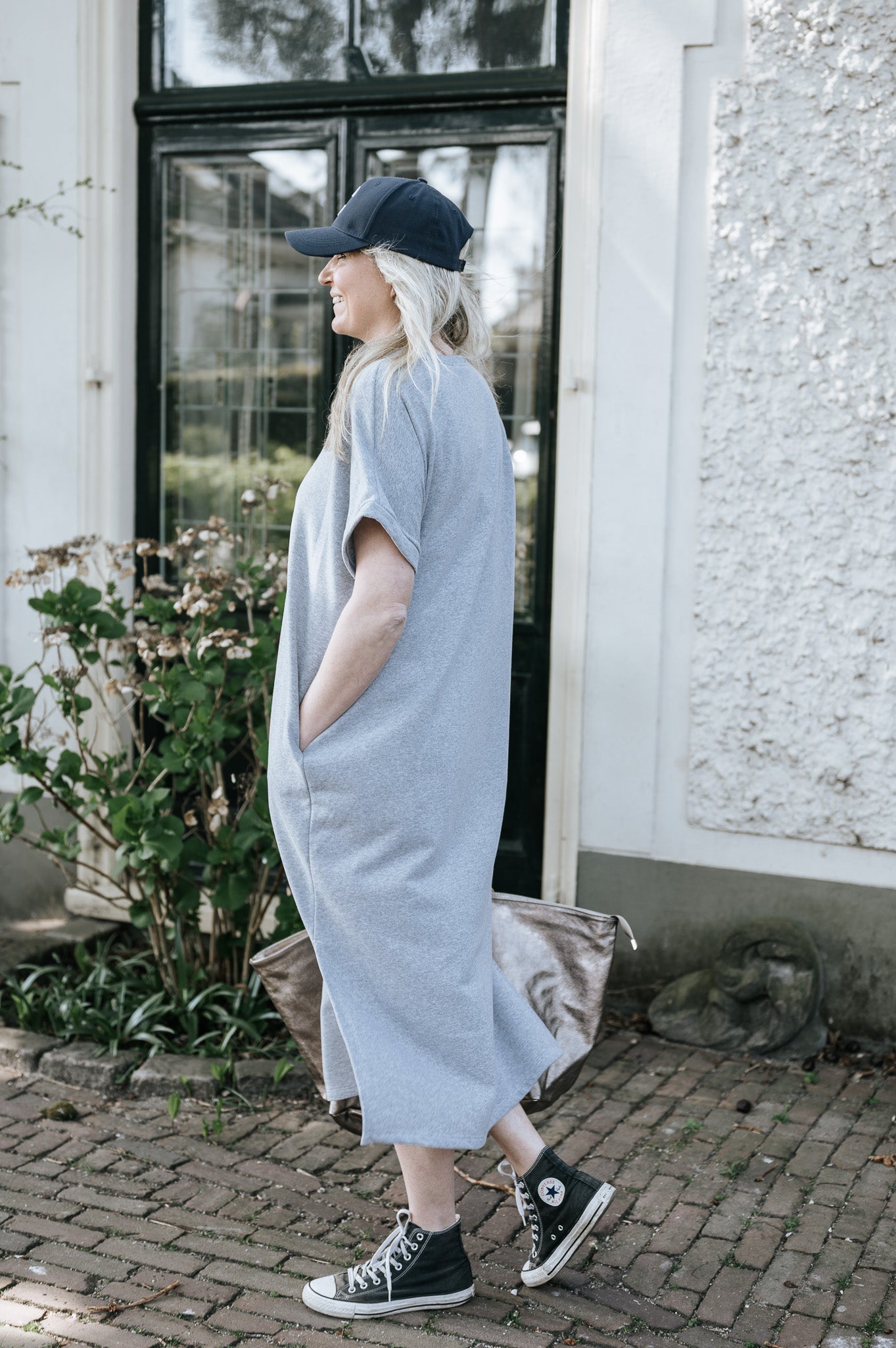 Lange sweater jurk