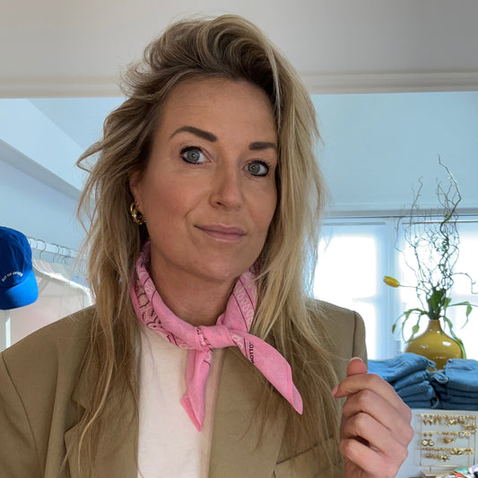 Bandana kort - Roze