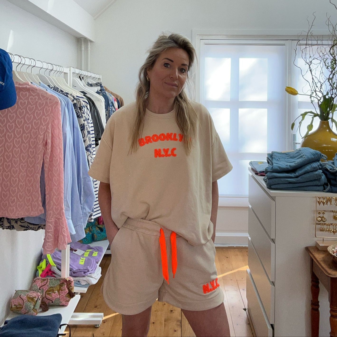 Short jogging NYC beige one size